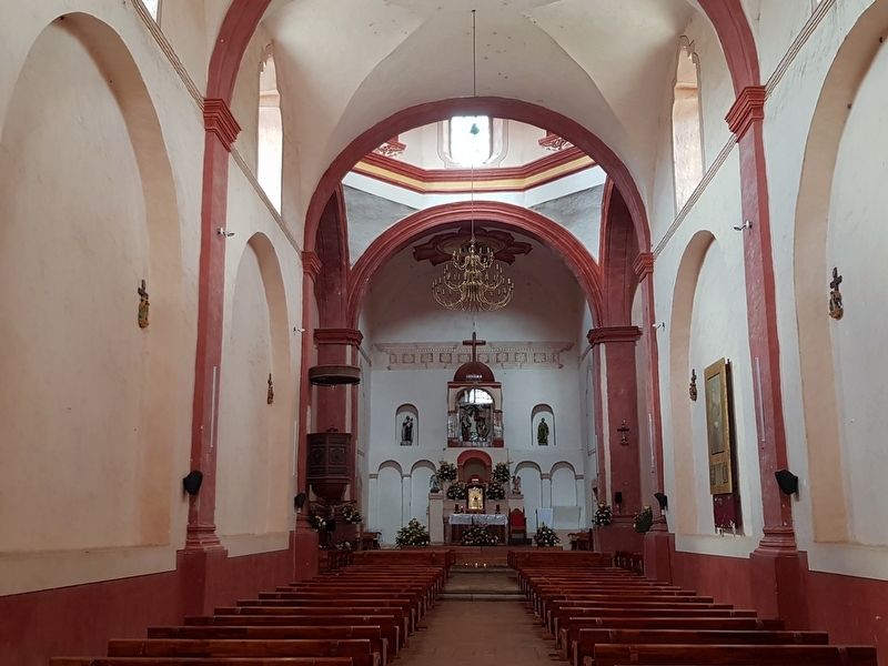 Interior of the Mission at Tancoyol. Click for full size. Interior of the Mission at Tancoyol image. Click for full size.
