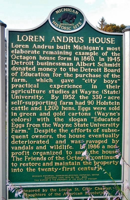 Loren Andrus House Marker image. Click for full size.