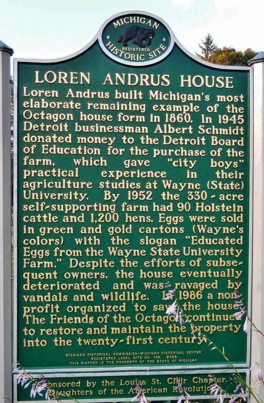Loren Andrus House Marker image. Click for full size.