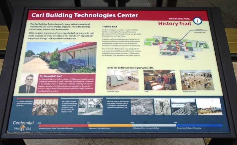 Carl Building Technologies Center Marker image. Click for full size.