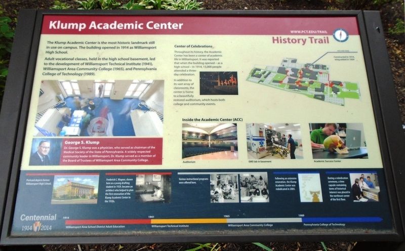 Klump Academic Center Marker image. Click for full size.