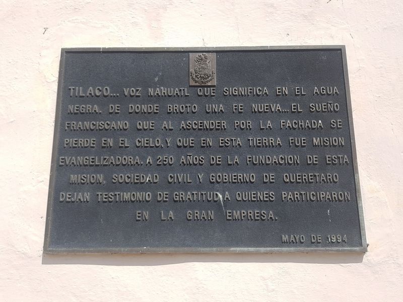 250th Anniversary of the Founding of the Mission at Tilaco Marker. Click for full size. 250th Anniversary of the Founding of the Mission at Tilaco Marker image. Click for full size.