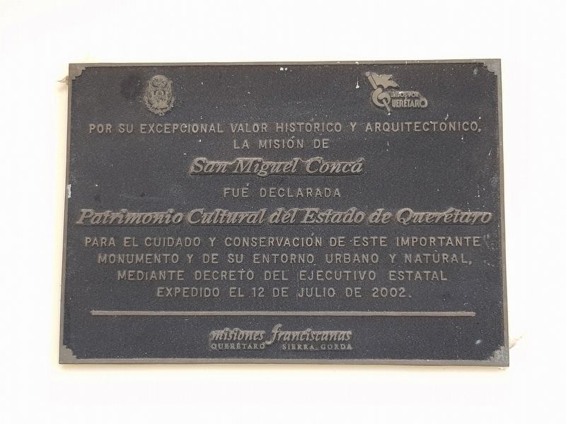 An additional marker on the Mission at Concá. Click for full size. An additional marker on the Mission at Concá image. Click for full size.