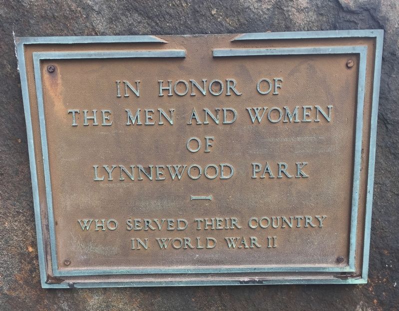 Lynnewood Park Marker. Click for full size. Lynnewood Park Marker image. Click for full size.