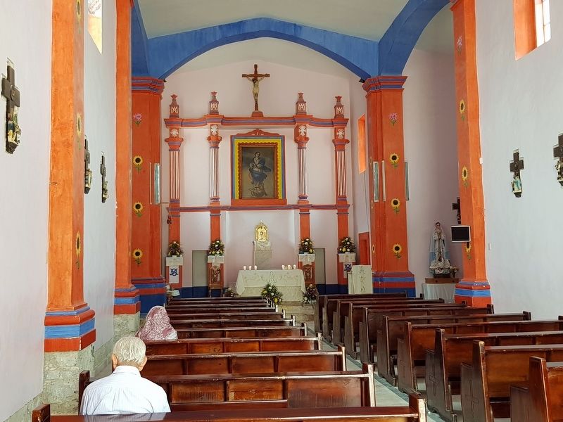 The interior of the Temple of Purísima de Arista. Click for full size. The interior of the Temple of Purísima de Arista image. Click for full size.
