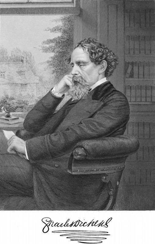 Charles Dickens<br>“Likeness from an approved photograph” image. Click for full size.