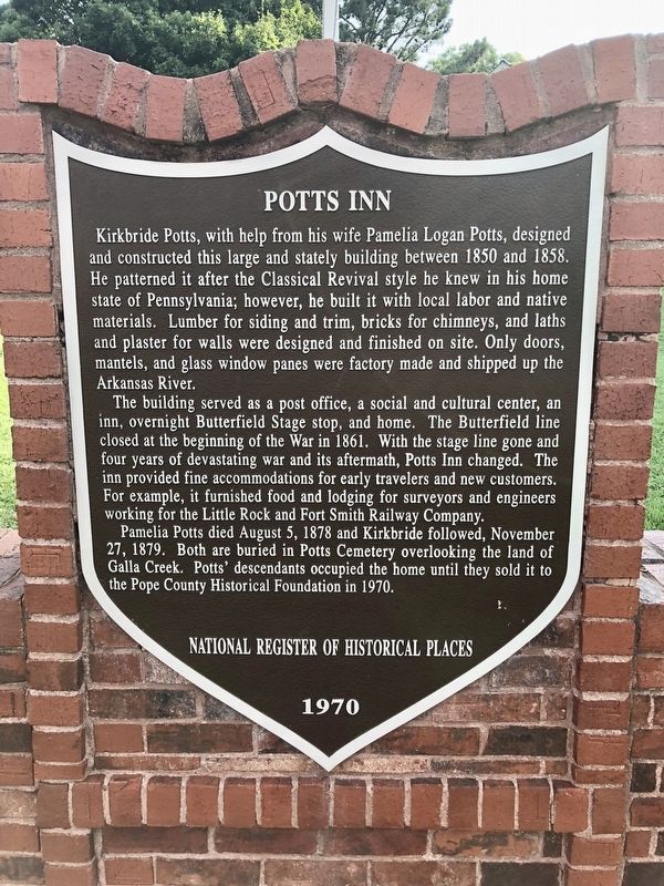 Potts Inn Marker. Click for full size. Potts Inn Marker image. Click for full size.