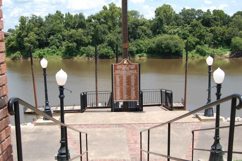 Ouachita River Steamboat Era Marker. Click for full size. Ouachita River Steamboat Era Marker image. Click for full size.