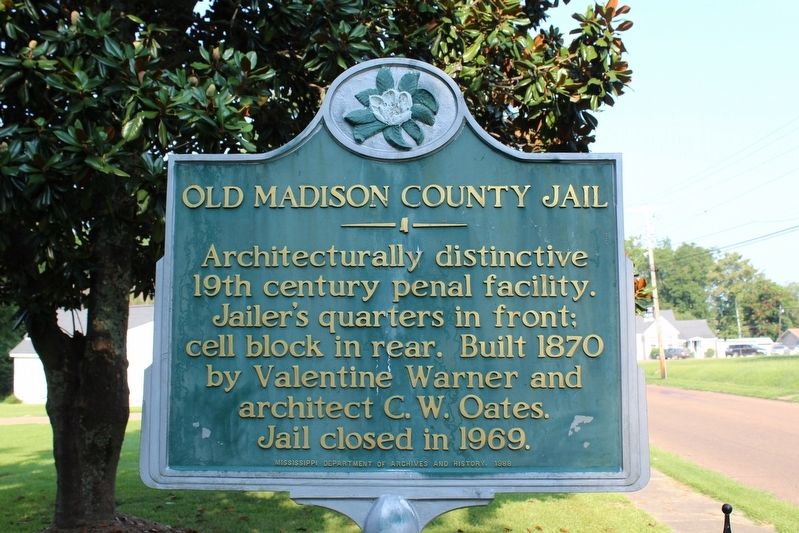 Old Madison County Jail Marker image. Click for full size.