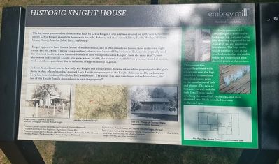 The Knight House Marker. Click for full size. The Knight House Marker image. Click for full size.