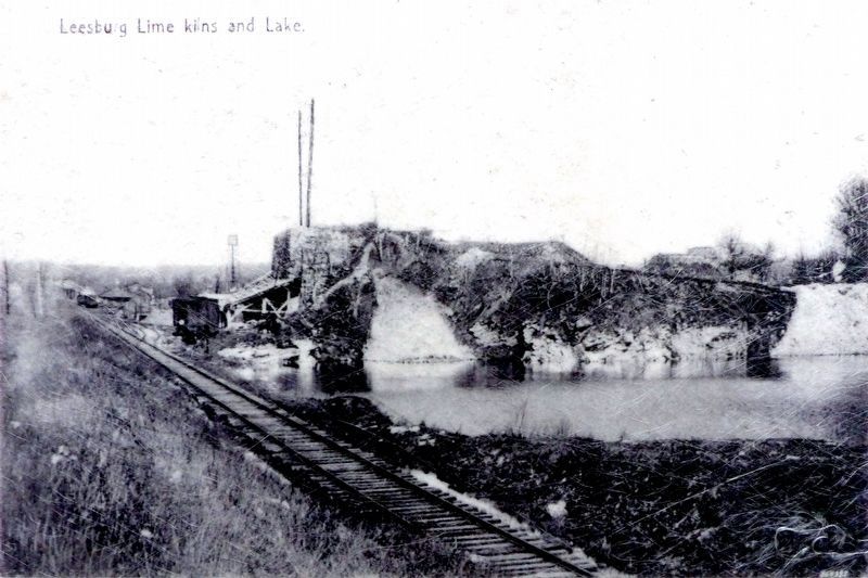 Leesburg Lime Kilns and Lake. Click for full size. Leesburg Lime Kilns and Lake image. Click for full size.