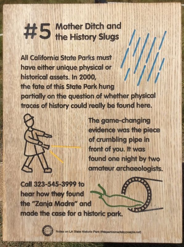 Zanja Madre Marker image. Click for full size.