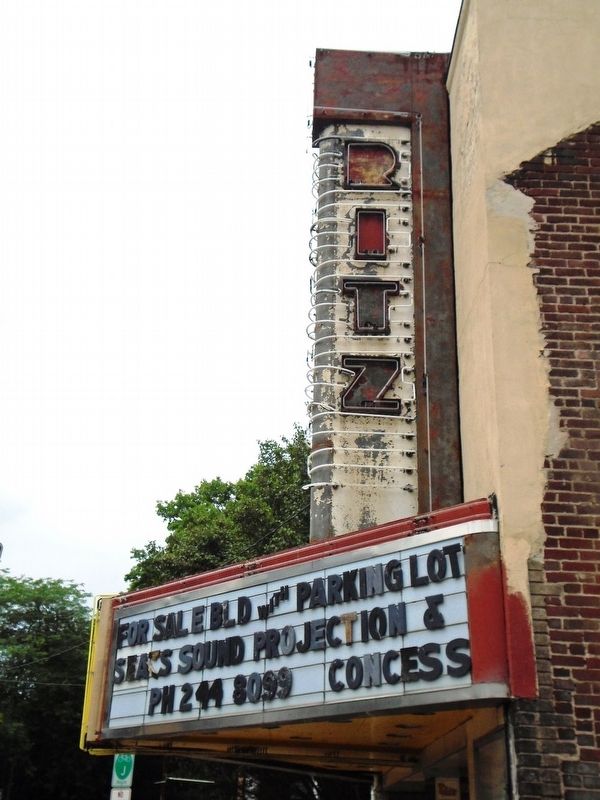 Ritz Theater Marquee image. Click for full size.