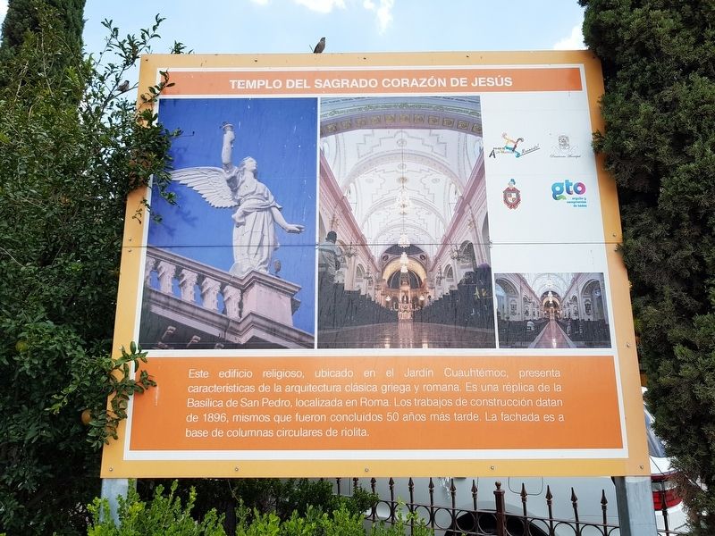 Temple of the Sacred Heart of Jesus Marker. Click for full size. Temple of the Sacred Heart of Jesus Marker image. Click for full size.