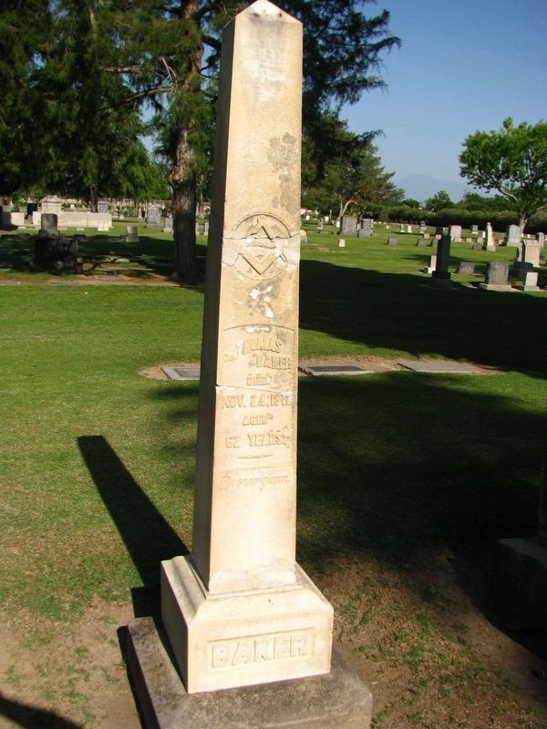 Thomas Baker's Gravesite at Union Cemetery image. Click for full size.