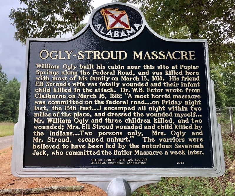 Ogly-Stroud Massacre Marker image. Click for full size.