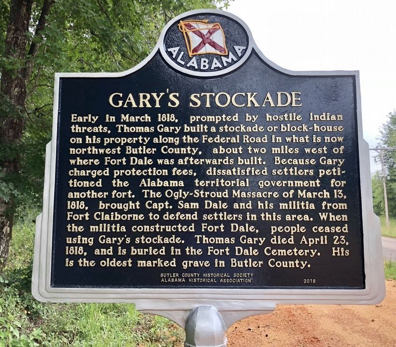 Gary's Stockade Marker. Click for full size. Gary's Stockade Marker image. Click for full size.