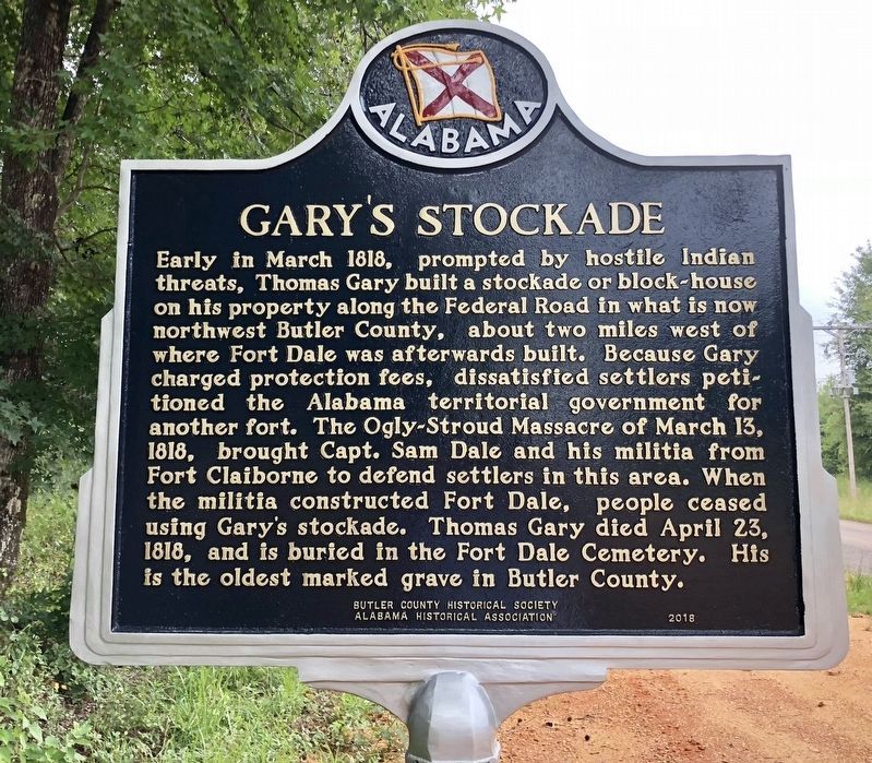 Gary's Stockade Marker image. Click for full size.