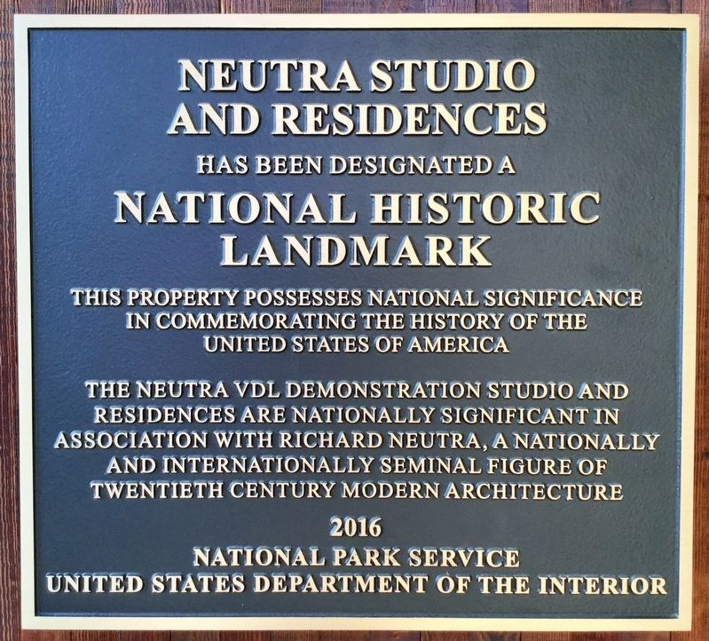 Neutra Studio and Residences Marker image. Click for full size.