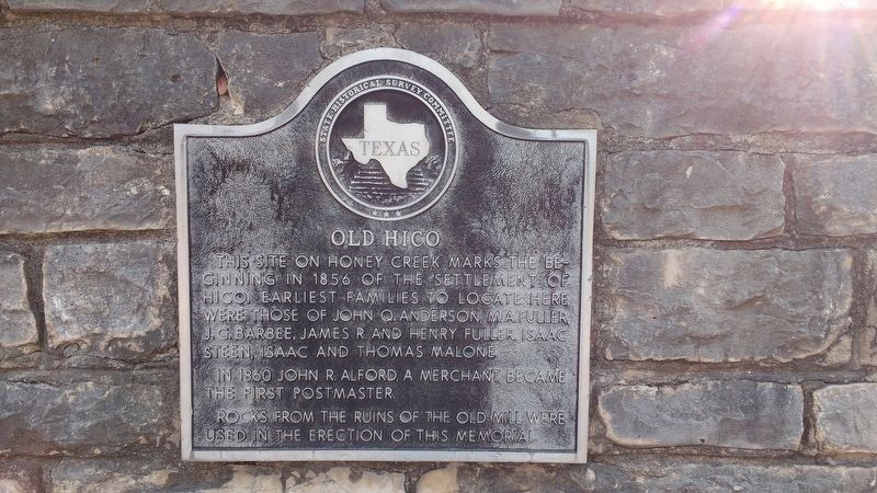 Old Hico Marker image. Click for full size.