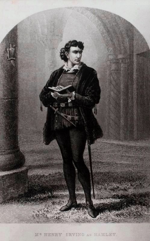 <i>Henry Irving as Hamlet</i> image. Click for full size.