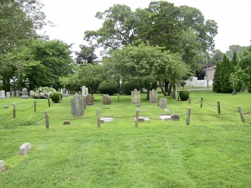 Floyd-Jones Burial Ground (located behind the church) image. Click for full size.
