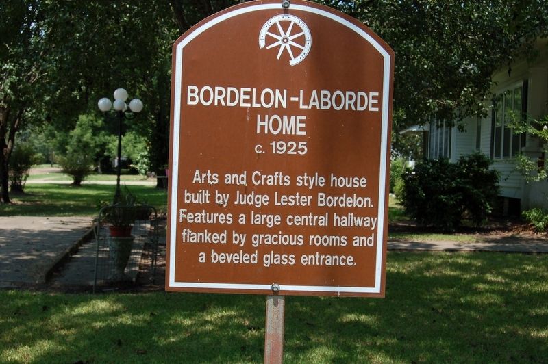 Bordelon-Laborde Home Marker image. Click for full size.