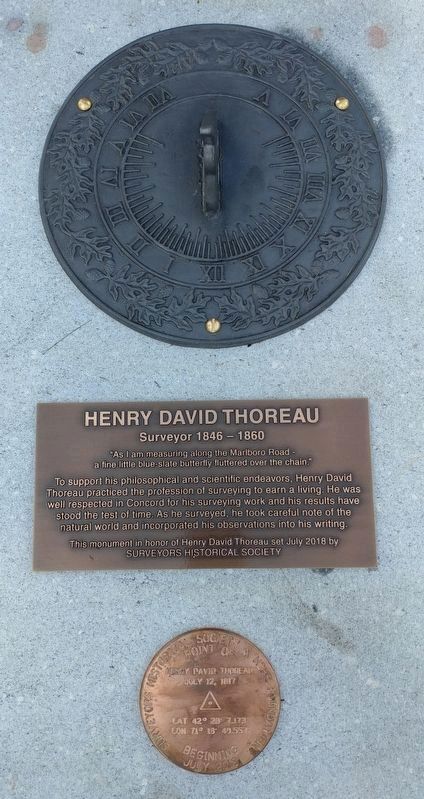 Henry David Thoreau Marker image. Click for full size.