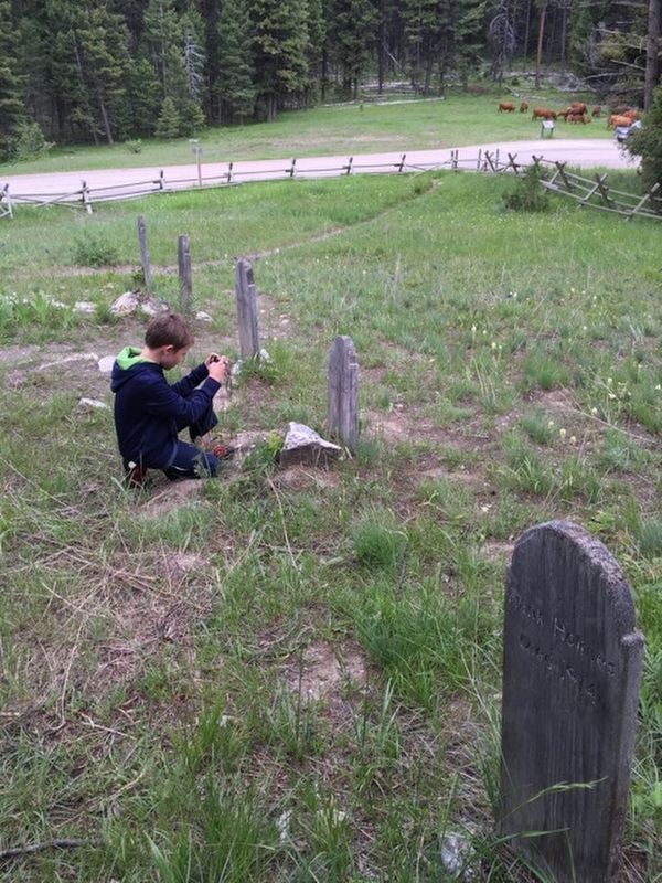Sand Park Cemetery and Marker image. Click for full size.