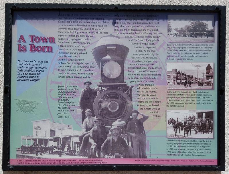 A Town is Born Marker image. Click for full size.