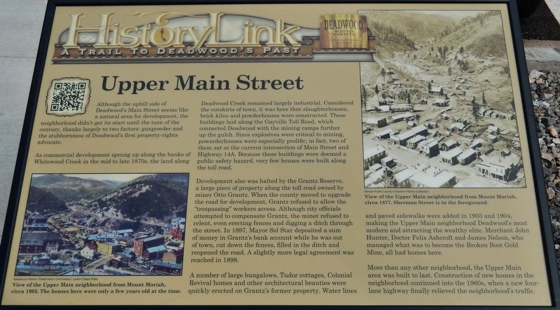 Upper Main Street Marker image. Click for full size.