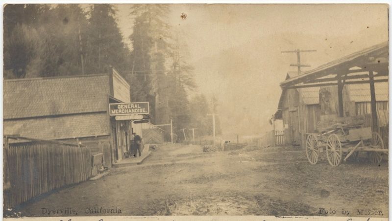 View of Dyerville showing the general store image. Click for full size.