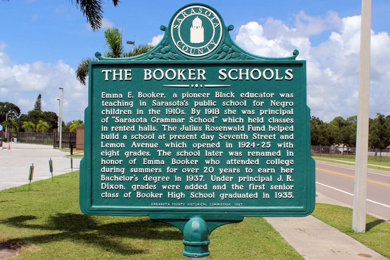 The Booker Schools Marker-Side 1 image. Click for full size.