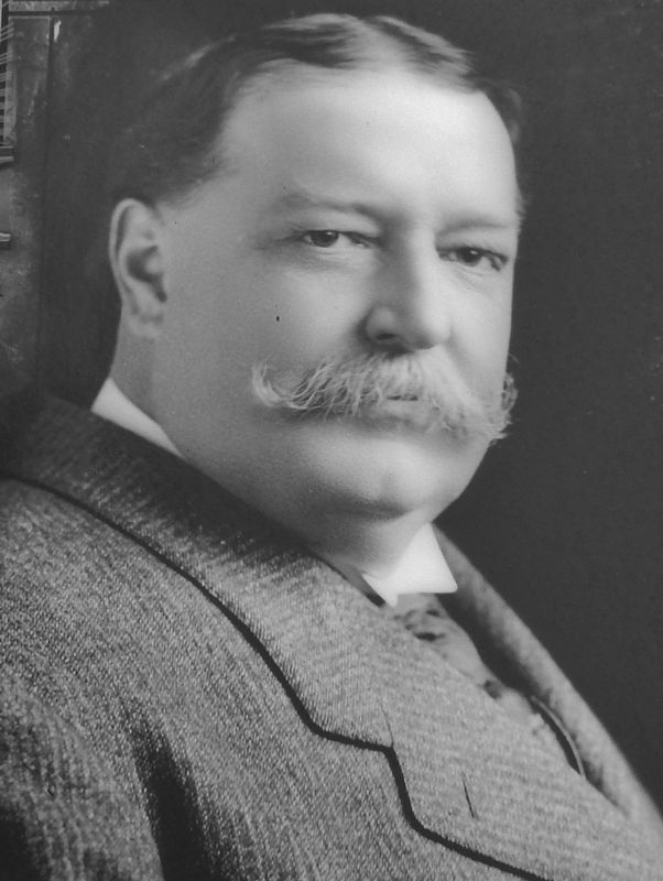 Marker detail: Library of Congress Portrait of William Howard Taft, circa 1900 to 1915 image. Click for full size.