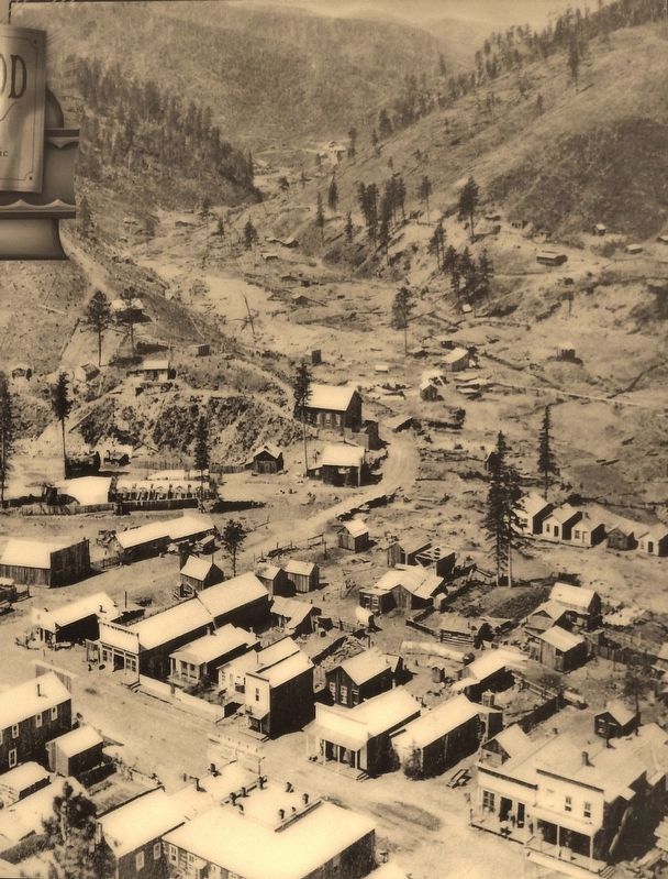 Marker detail: view of the Upper Main neighborhood from Mount Moriah, circa 1877. Click for full size. Marker detail: view of the Upper Main neighborhood from Mount Moriah, circa 1877 image. Click for full size.