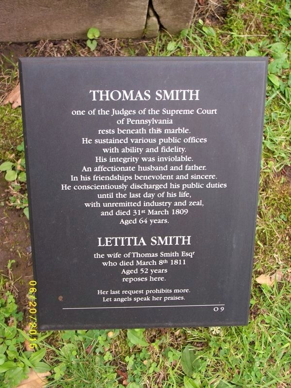 Thomas Smith (Continental Congressman) Marker image. Click for full size.