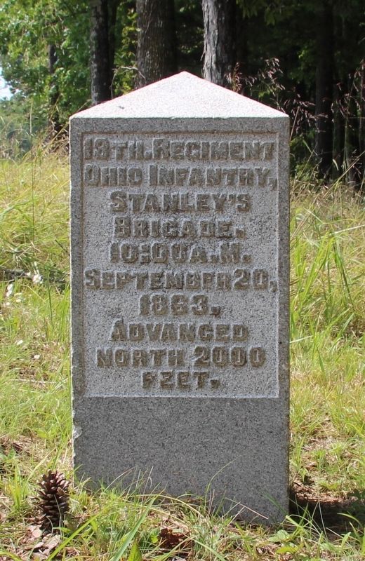18th Ohio Infantry Marker image. Click for full size.