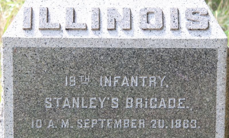 19th Illinois Infantry Marker image. Click for full size.