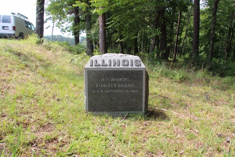19th Illinois Infantry Marker image. Click for full size.