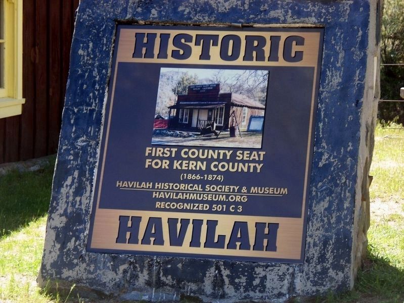 Historic Havilah Marker. Click for full size. Historic Havilah Marker image. Click for full size.