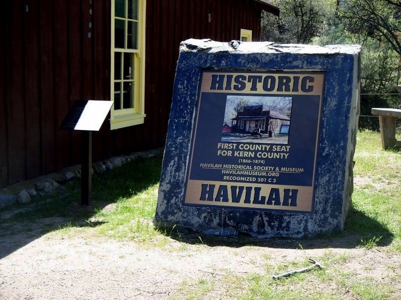 Historic Havilah Marker and Small Dedication Marker. Click for full size. Historic Havilah Marker and Small Dedication Marker image. Click for full size.
