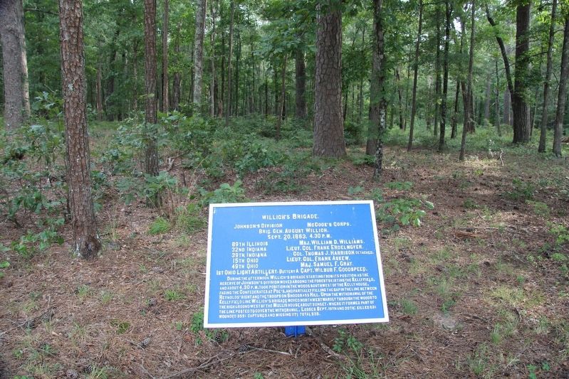 Willich's Brigade Marker image. Click for full size.