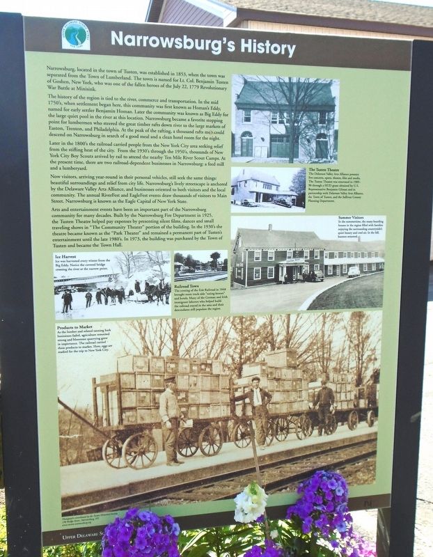 Narrowsburg's History Marker image. Click for full size.