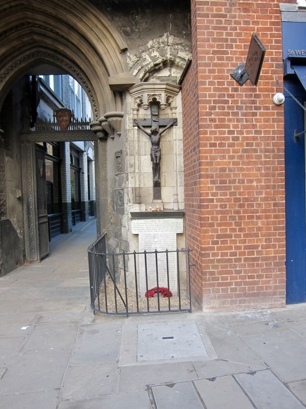St. Bartholomew World War I Memorial - wide view image. Click for full size.