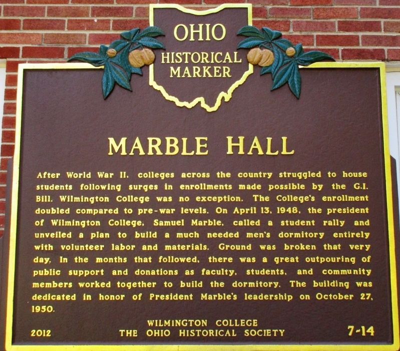 Marble Hall Marker image. Click for full size.