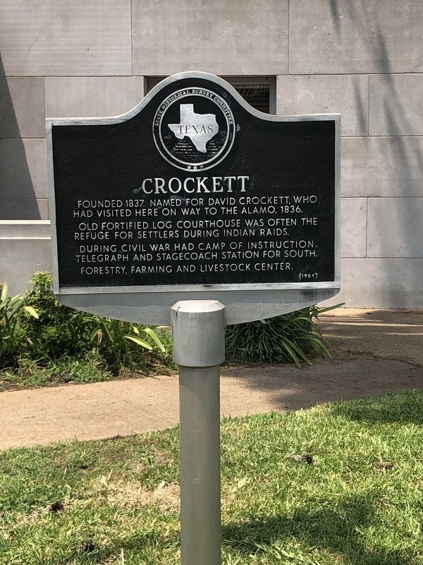 Crockett Marker image. Click for full size.
