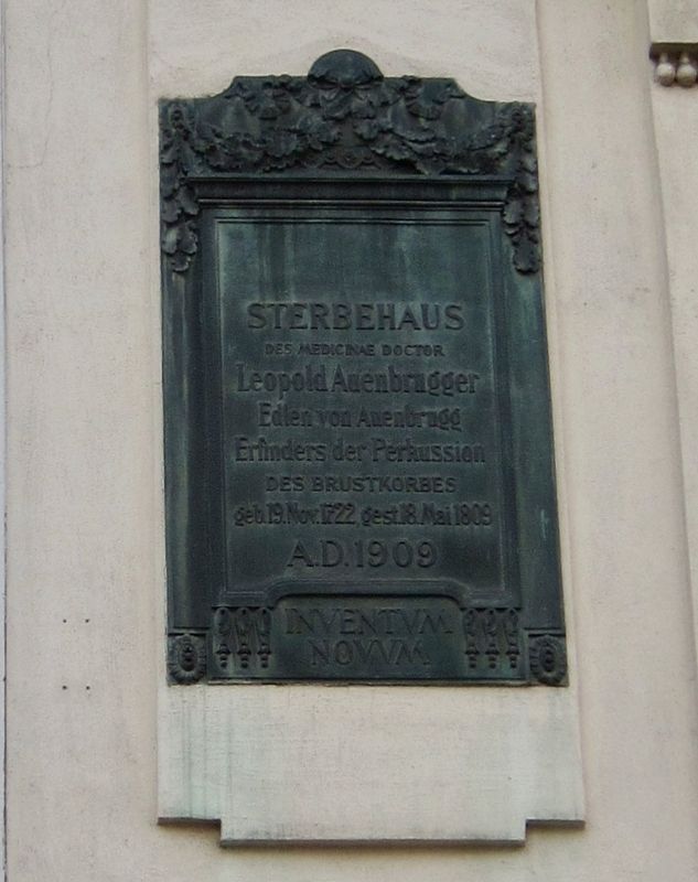 Leopold Auenbrugger Marker image. Click for full size.