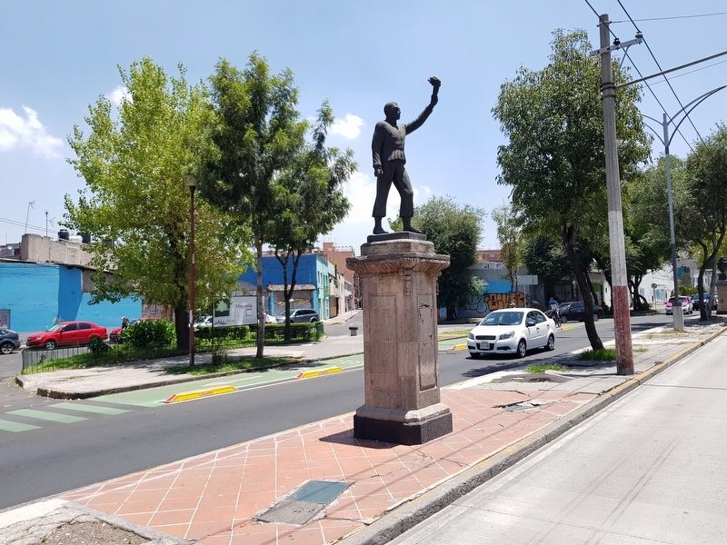 Cecilio Chi Marker and statue. Click for full size. Cecilio Chi Marker and statue image. Click for full size.