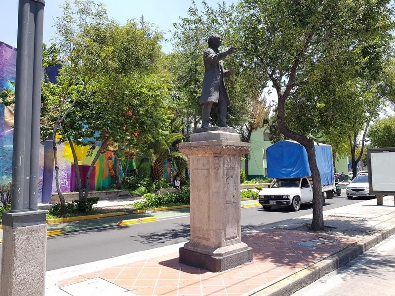 José María Lafragua Marker and statue. Click for full size. José María Lafragua Marker and statue image. Click for full size.