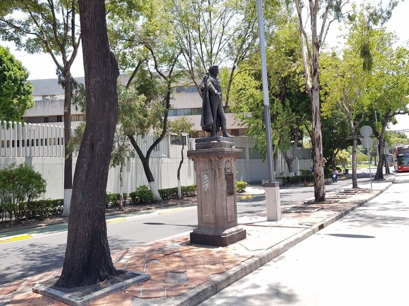 Joaquín Miguel Gutiérrez Marker and statue. Click for full size. Joaquín Miguel Gutiérrez Marker and statue image. Click for full size.